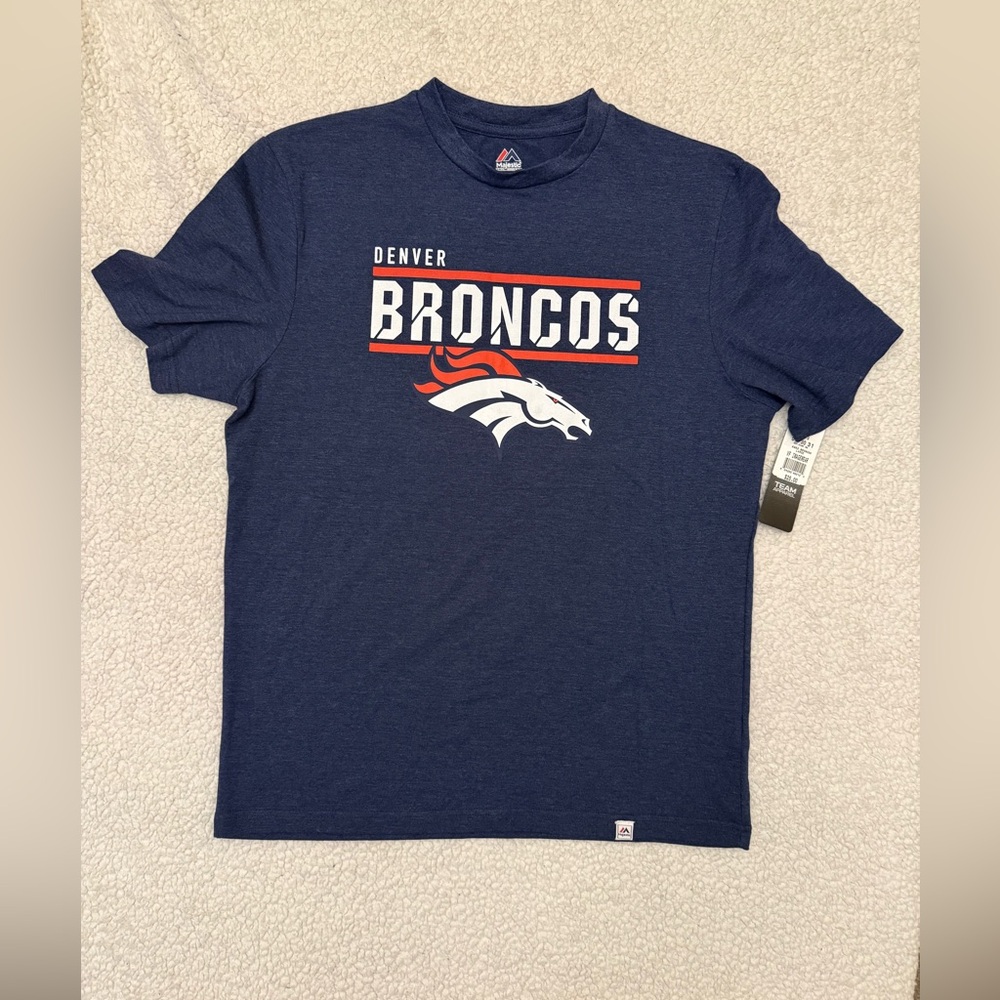 Majestic Denver Broncos Navy Tee
